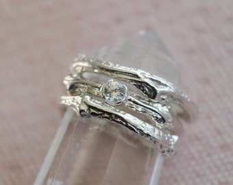 Twig Sapphire Ring