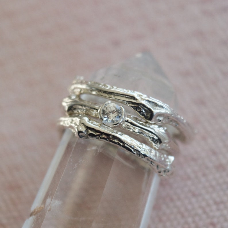Twig Sapphire Ring image 1