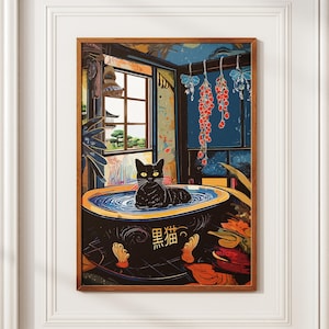 足を洗う | 有名な猫の絵画 | 日本の黒猫 | バスルームアート | バーカートの装飾 | ビストロポスタープリント | 家のギフト | 車好き