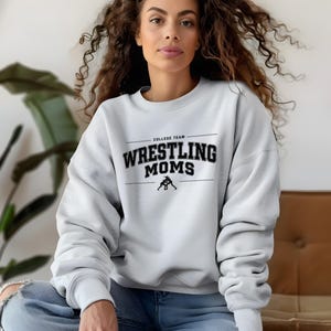 Wrestling Mom Sweatshirt: Classic Unisex Crewneck