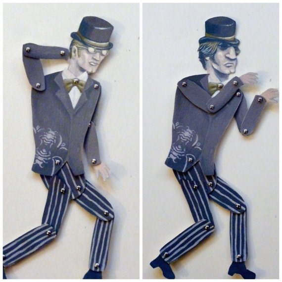Diy Printable Pdf Dr Jekyll Mr Hyde Paper Puppet Doll Etsy