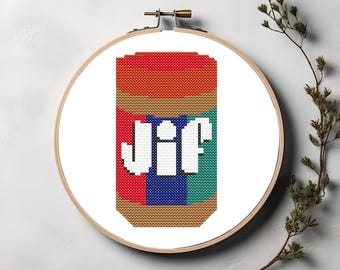 Kruissteek pindakaas, cadeau voor fijnproevers