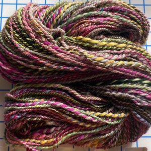 YARN Handspun, 3dk to Lt. Worsted, Sweetest Kiss Goodnight, Linville Gorge, NC Photo Inspired 166-226yds, wool, alpaca, silk image 1