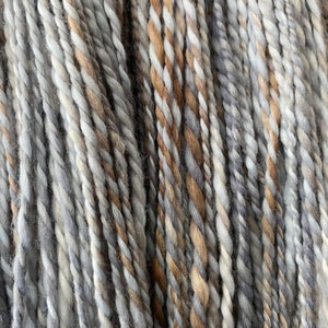 YARN HANDSPUN, Faux Cashmere, Nylon, 230 yds, 3dk to light worsted, Pebble, soft, knitters gift image 8