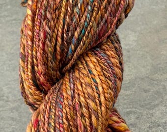 Handspun Wool Alpaca Silk Blend Yarn, Walk for Peace Inspired, 3dk-Worsted Weight