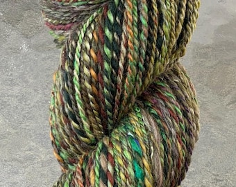 Handspun Alpaca Silk Yarn, Lake Lure Inspired, 2 ply, The Hidden Chair II