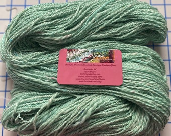 YARN Handmade Specialty Handspun, 3dk to Lt. Worsted, Skylight , 300 yd skein, knitters gift, birthday gift, wool, alpaca