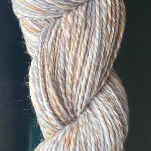 YARN HANDSPUN, Faux Cashmere, Nylon, 230 yds, 3dk to light worsted, Pebble, soft, knitters gift image 7