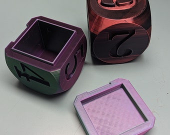 Dice Shaped Box - 3D Printed