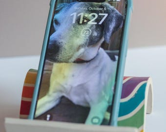 Handcrafted Ceramic Cell Phone Stand: Recipe & Business Card Holder