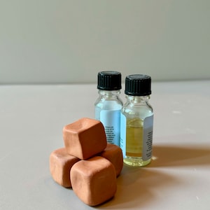 Cubos de Aromaterapia de Terracota: Pedras Difusoras de Óleos Essenciais de Bolso