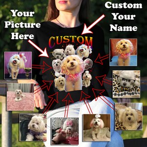 Custom Pet friend T-Shirt  Shirt With Girlfriend Face  Custom Photo Vintage Shirts  Custom Your Own Picture Idea  Graphic Pet Girl Wife