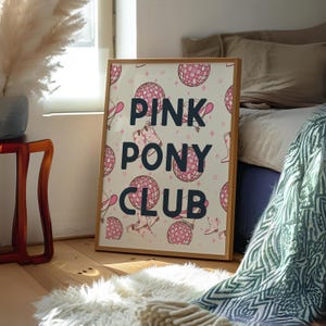 Chappell Roan Poster Pink Pony Club, Disco Pink Print, Trendy Wall Art, Typography Poster, Dopamine Decor, Modern Art Wall