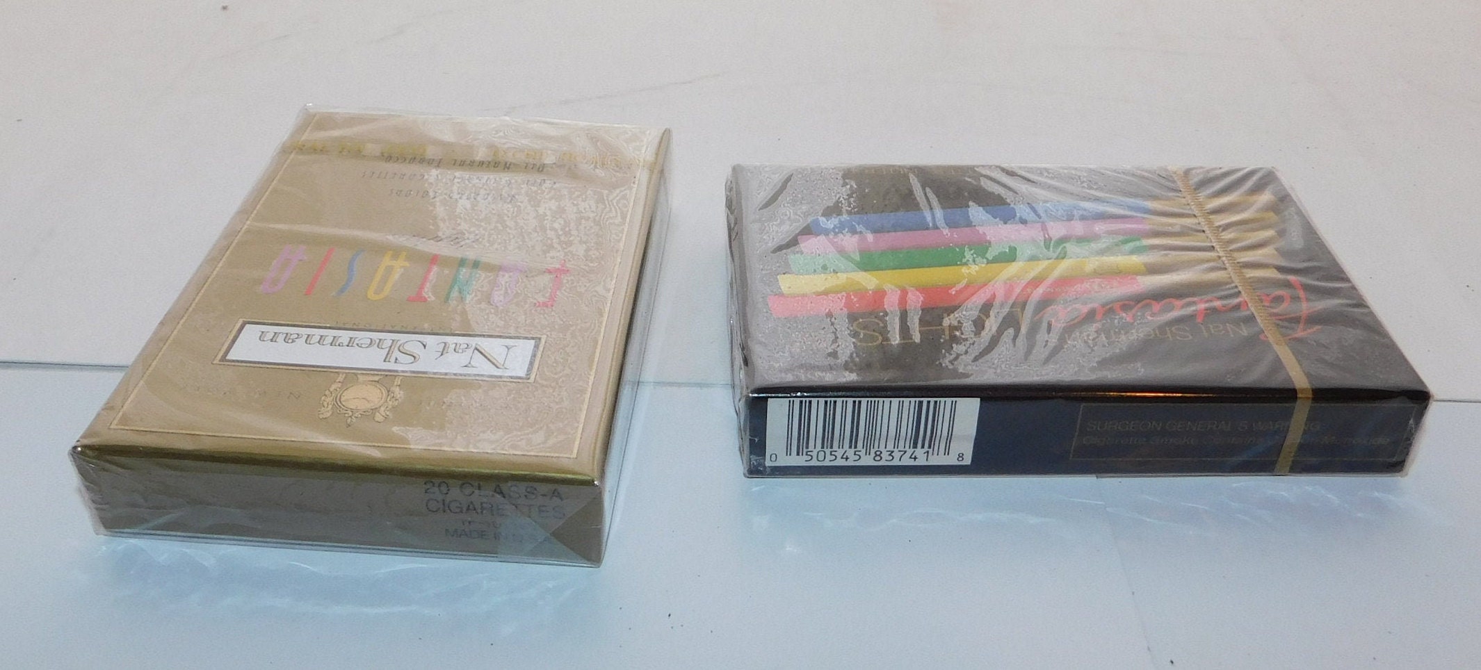 Vintage Nat Sherman Fantasia Lights Cigarettes Hard Package Tobacco  Collectibles