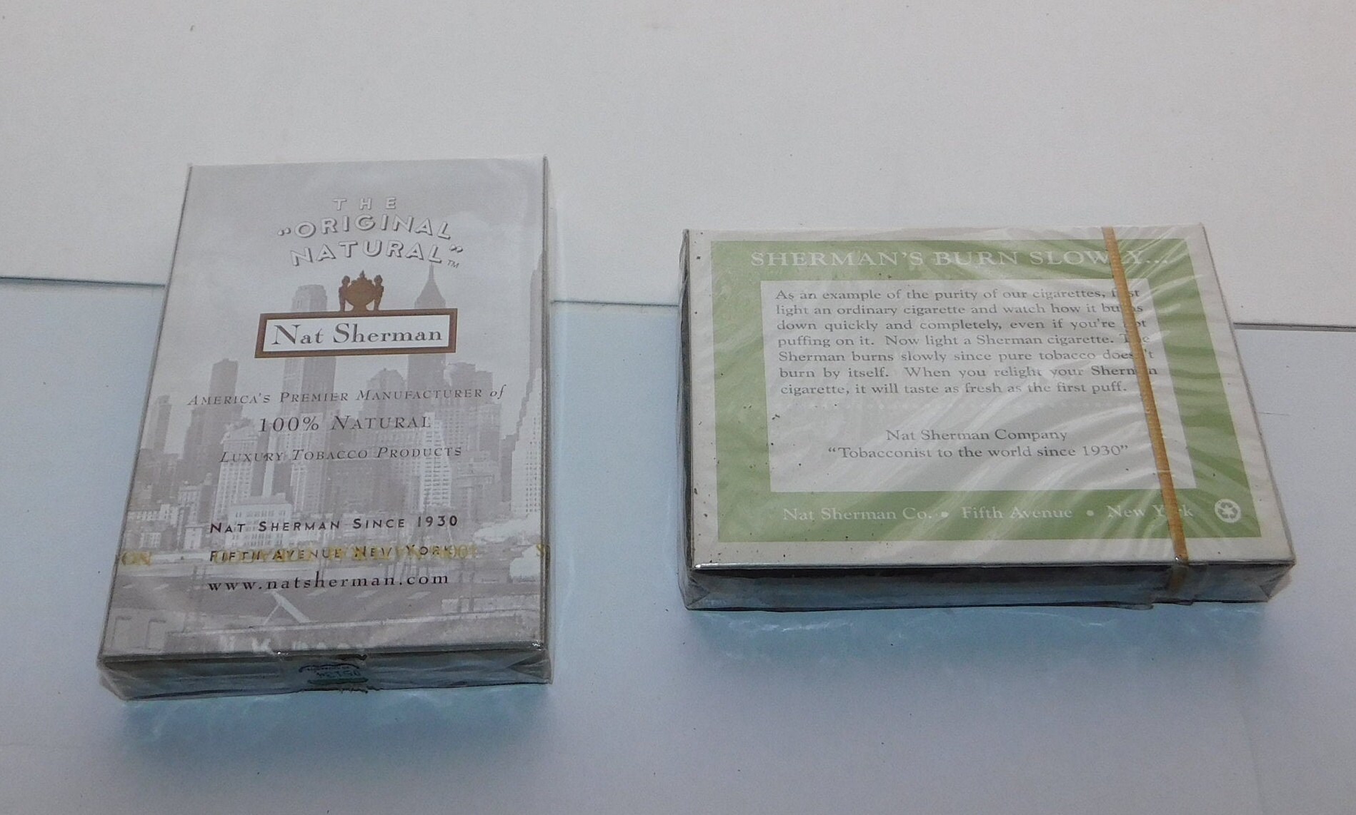 Vintage Nat Sherman Fantasia Lights Cigarettes Hard Package Tobacco  Collectibles