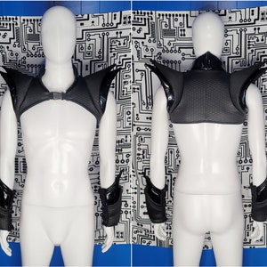 LS7 Hex / Black Holo Double-Fin Futuristic Shrug. Size Medium + Size Large.