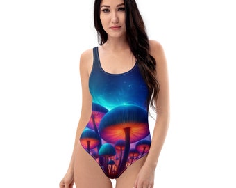 MEKANIKAL Cosmic Fungi Wonderland One-Piece Swimsuit