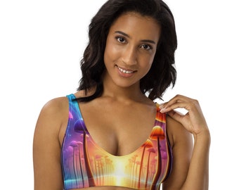 MEKANIKAL Recycled padded bikini top