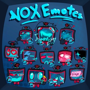 HUGE Hazbin Vox Emote pack! 44 emojis (digital download)
