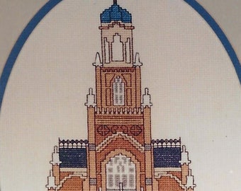 Temple Mickve Israel Cross Stitch PDF Pattern