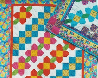 Flower Power Easy Quilt PDF Pattern