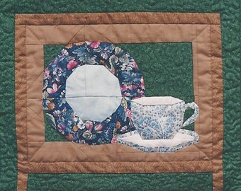 Colonial Collectibles Teacup Quilt PDF Pattern Paper Foundation Piecing