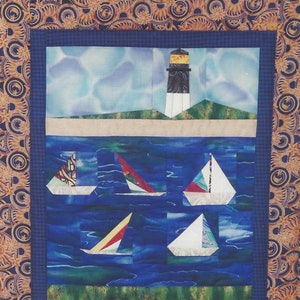 Savannah Regatta Wall Quilt PDF Pattern Paper Foundation Piecing