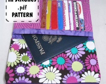 Hold It All Shopper PDF Pattern DIY Wallet Clutch Instructions