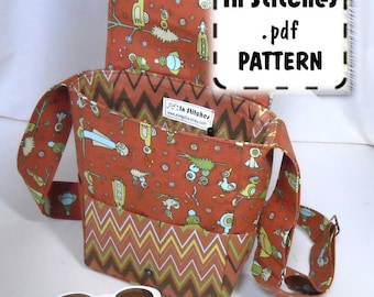 Mimi PDF Pattern Cross Body Messenger Bag EASY Instructions