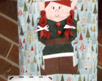 Elves Christmas Stockings Paper Foundation Piecing PDF Sewing Pattern Tutorial Instructions