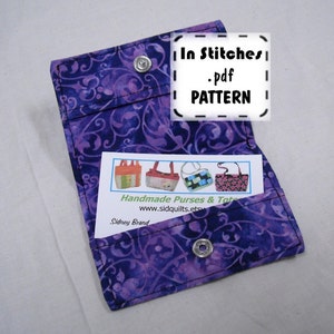 Snap Card Case PDF Pattern-Tutorial-EASY Instructions image 4