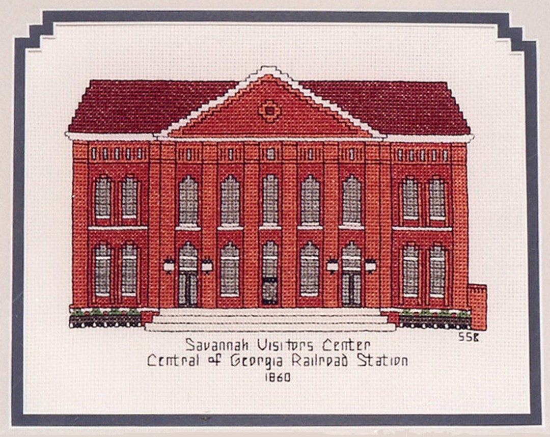 Savannah Visitors Center Cross Stitch PDF Pattern Etsy