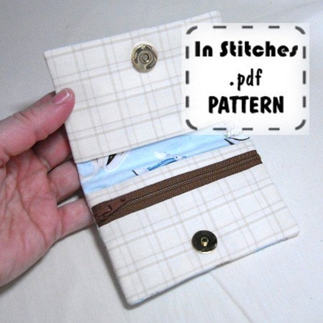 Simple Wallet Patterns.pdf Pocket Wallet PDF Pattern Tutorial EASY Instructions DIY - Etsy