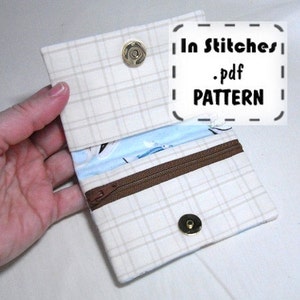Tutorial de patrón PDF de billetera de bolsillo Instrucciones fáciles de bricolaje