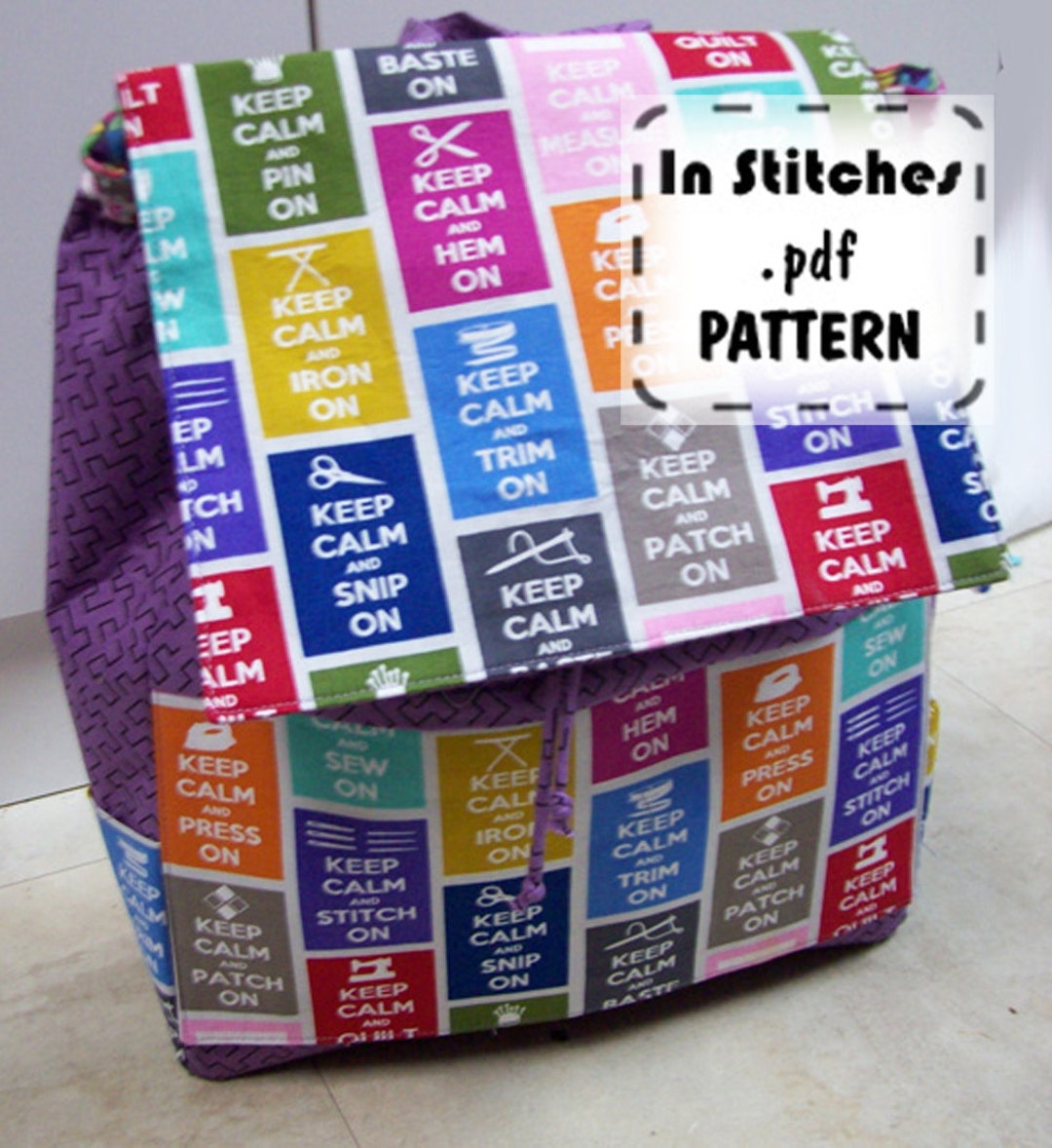 Carryall Kate PDF Sewing Pattern - Large Backpack Satchel EASY DIY ...