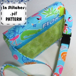 Franny PDF Fanny Pack Pattern EASY instructions DIY Waist Pack Belly Bag Tutorial image 4