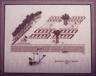 Savannah's First Square Cross Stitch PDF Pattern