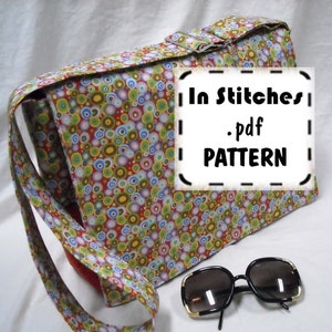 PDF Purse Pattern Lizzie Bag Cross-Body Messenger Tutorial EASY Instructions Large Shoulder Bag image 4