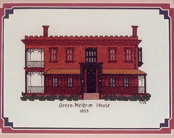 Green Meldrim Cross Stitch PDF Pattern