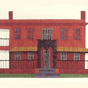 Green-Meldrim House Quilt Block PDF Pattern Paper Foundation Piecing