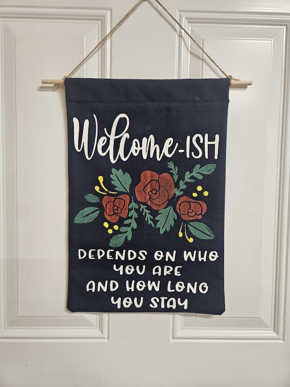 Welcome Door Flag