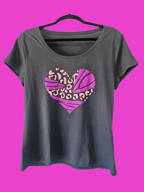 Bright and Fun Heart Design T-Shirt