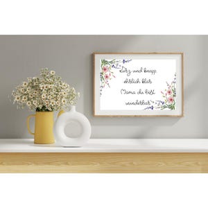 Digital Mother's Day Card – | Instant Download | - Flowers