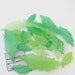 Frosted Green Three Sizes LEAF charms, beads, Sold per 29 pc, 099-28