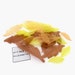 Frosted Yellow and Brown Three Sizes LEAF charms, beads, Sold per 29 pc, 099-24