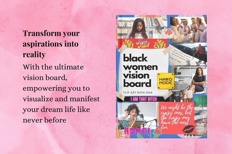 Vision Board Printables for Black Women, 300 Inspiring Pictures, Words ...