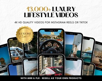 Oltre 13.000 video virali di lusso e lifestyle ricchi di video, automobili, yacht, aerei, milionari - TikTok, Instagram, YouTube Shorts - Download istantaneo