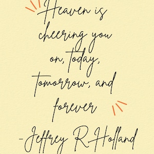 Heaven Is Cheering You On