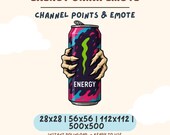 Dynamic Energy Drink Emote for Twitch, Discord, Kick & YouTube - Gamer Streamer Emote