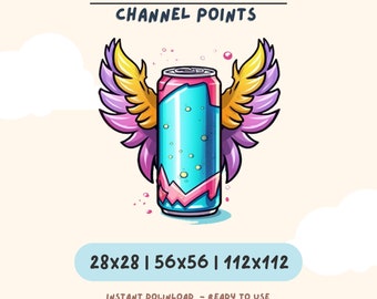 Energy Drink Twitch Emote | Gamer Fuel Channel Point Reward for Streamers
